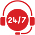 24x7 support icon