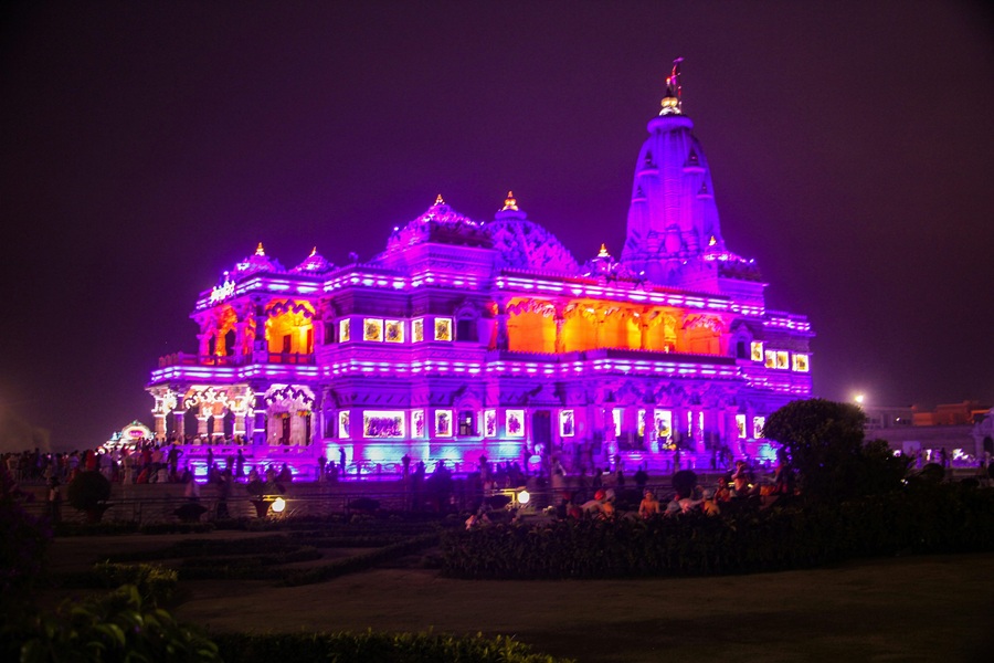Prem Mandir Night View