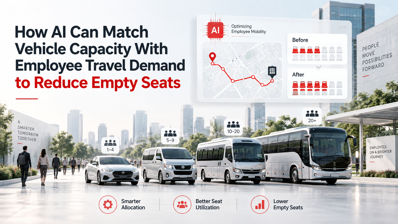 How AI Can Match Vehicle Capacity With Employee Travel Demand to Reduce Empty Seats?